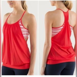Lululemon Athletic Workout Shirt! Size 8 Orange/Red.